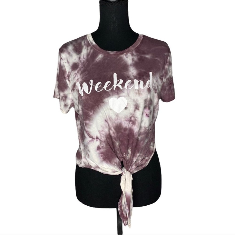 Enough about me T-shirt Purple Tie-dye Size Medium 💚 SALE!!